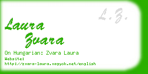 laura zvara business card